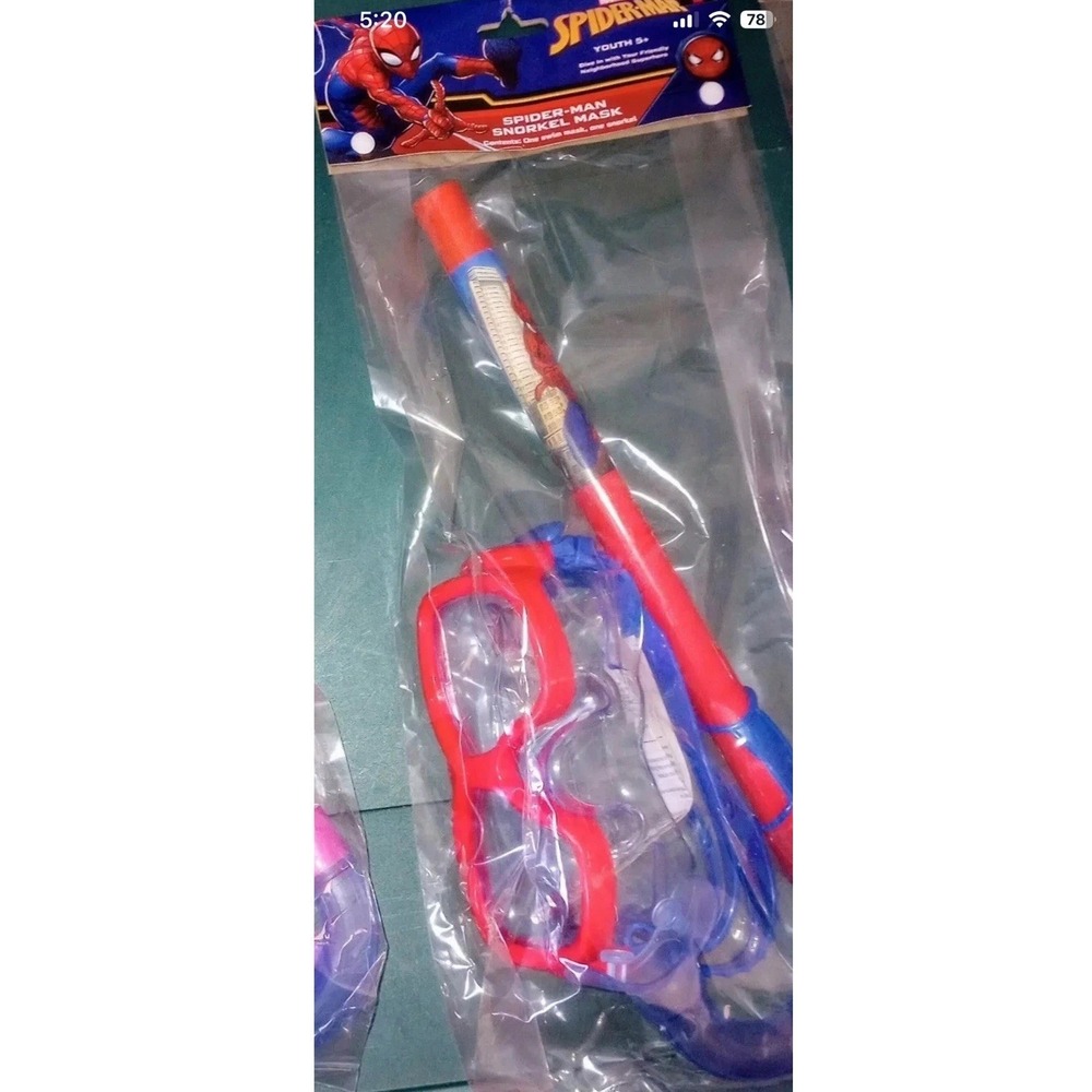 Spiderman Swim Snorkels, Youth 5 +